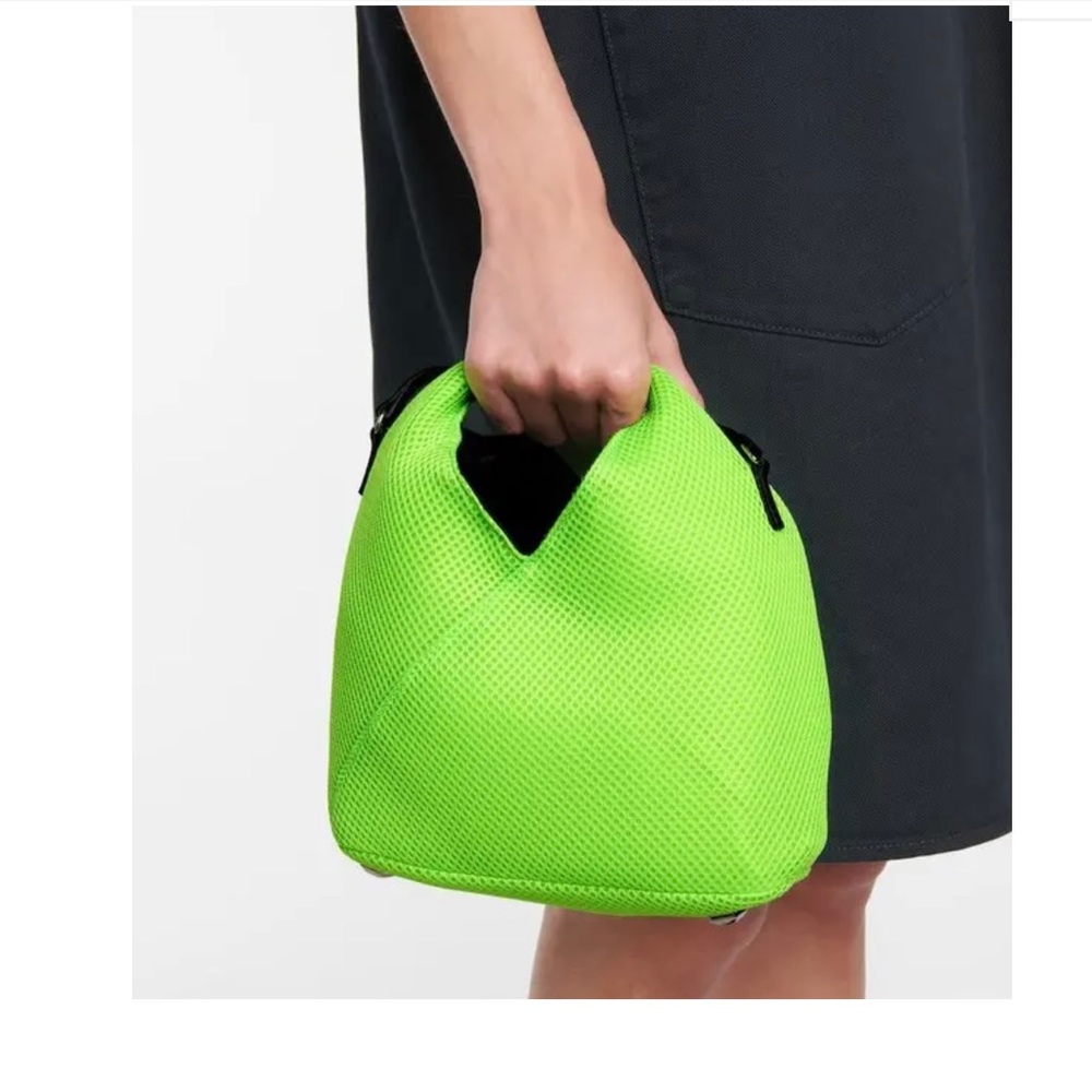 MM6 Maison Margiela Mesh Mini Triangle Crossbody Bag